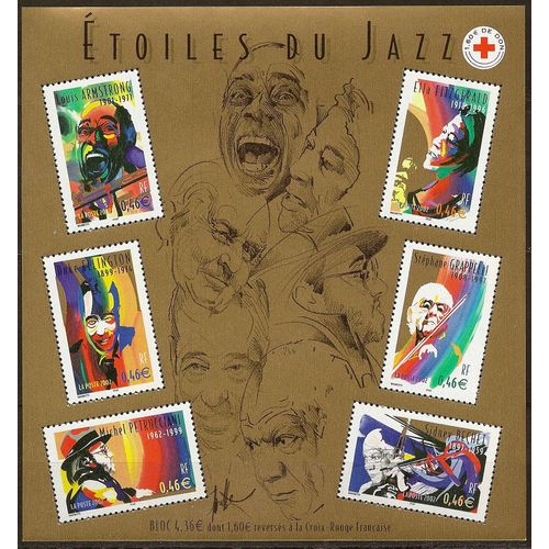 Bloc Feuillet Personnages Célèbres "Grand Interprètes De Jazz" - Yt N°50