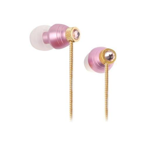 A4tech G-Cube Crystal Beats IB-990P - Écouteurs - intra-auriculaire - filaire - jack 3,5mm - Rose vintage