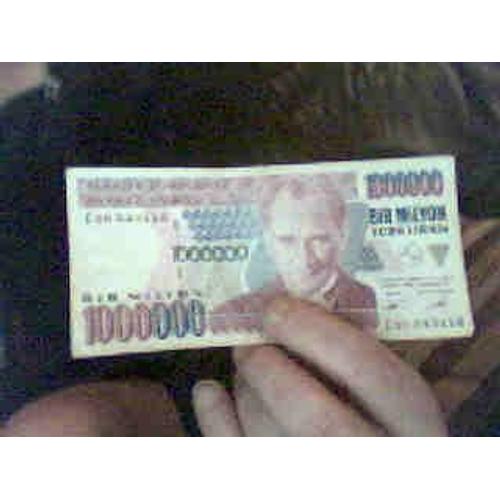 Billet Turc De 1000000 Bir Milyon Turk Lirasi