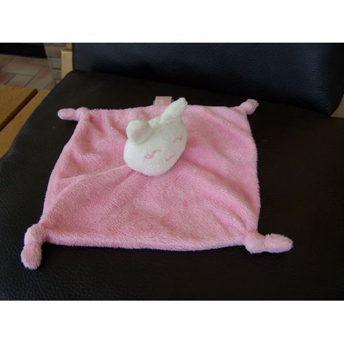 Doudou Plat Chat Rose Orchestra Noeuds
