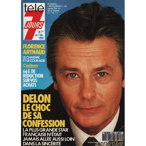 Télé 7 Jours / 26-11-1990 N°1592 : Alain Delon (6p) - Patrick Dupond (2p) - Florence Arthaud (2p)