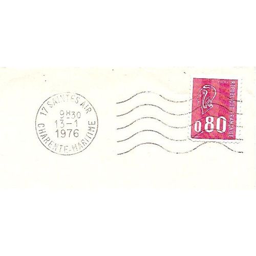 Enveloppe Avec Timbre Oblitéré 0.80 F
