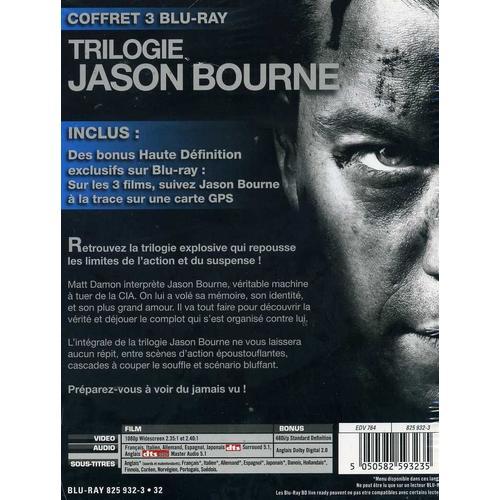 La Mort dans la peau en Blu Ray : Jason Bourne - L'intégrale : La