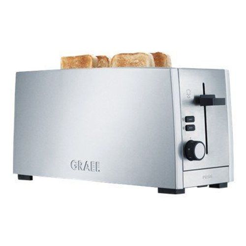Graef TO 100 - Grille-pain -électrique - 4 tranche - 2 Emplacements - argent