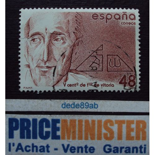 Espagne.. V Cent. De F. De Vitoria. Oblitéré.