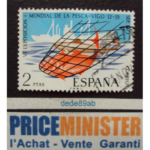 Espagne..2ptas Exposition Mondiale De La Pêche - Vigo 12-19 Sept 1973. Oblitéré.
