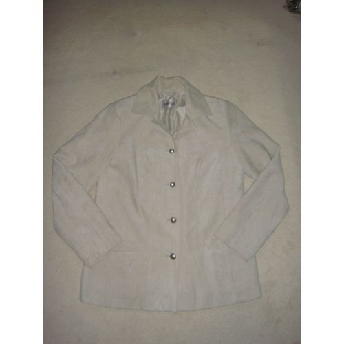 Très Jolie Veste Femme Imitation Daim Beige Arielle - Taille 38