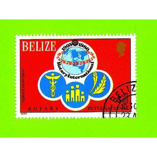 Oblitération Ronde Used Stamp Rotary International 1905-1980 Belize $ 3 1981