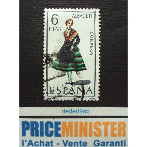 Espagne.. 6ptas Costumes : Albacete. Oblitéré.
