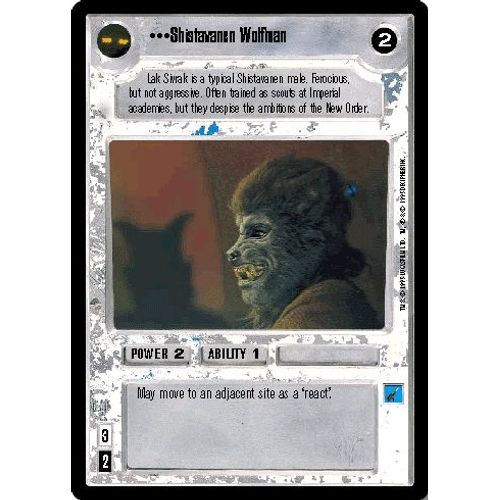 Starwars - Shistavanen Wolfman - Set De Base - Bords Noirs - Commune