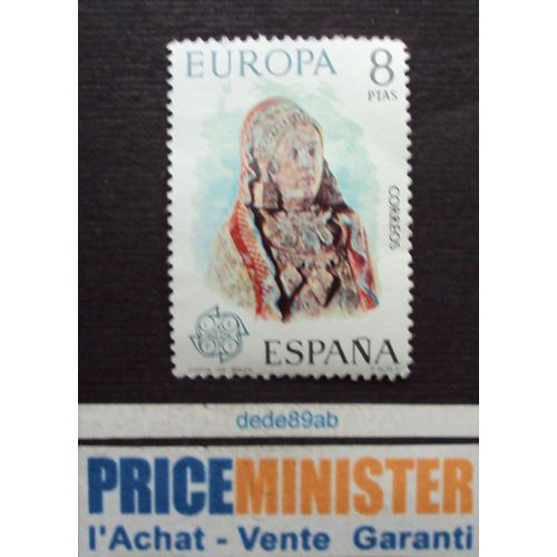 Espagne.. 8ptas Europa : Dama De Baza. Non Oblitéré.