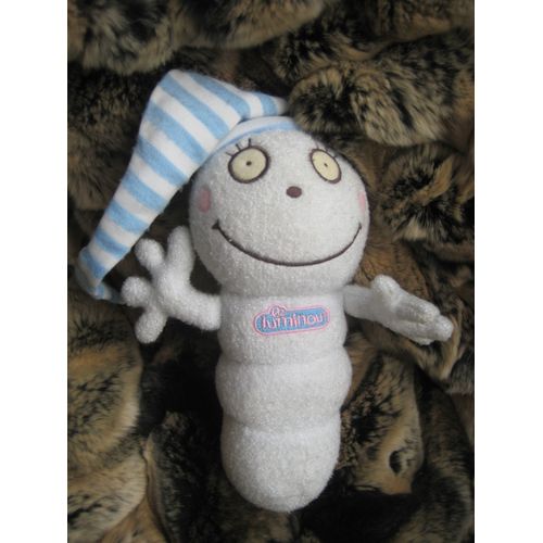 Doudou Vert Luisant Bleu Luminou 20 Cm