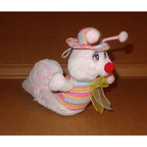 Peluche Escargot Rose