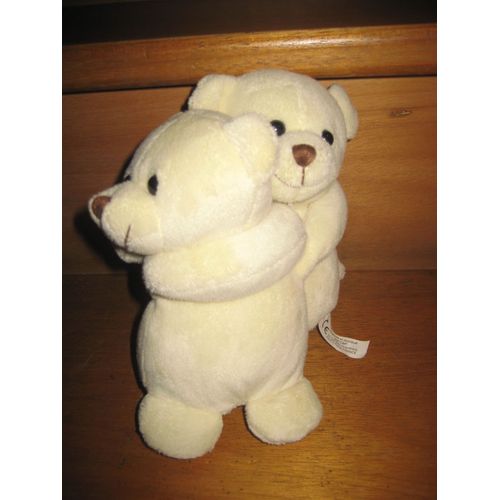 Doudou Peluche Ours En Couple Amoureux Cmp 18 Cm