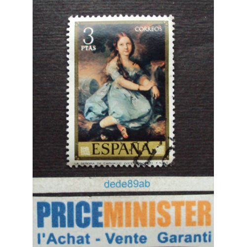 Espagne.. 3ptas Série Tableaux Vicente Lopez : La Senora De Carvallo. Oblitéré.