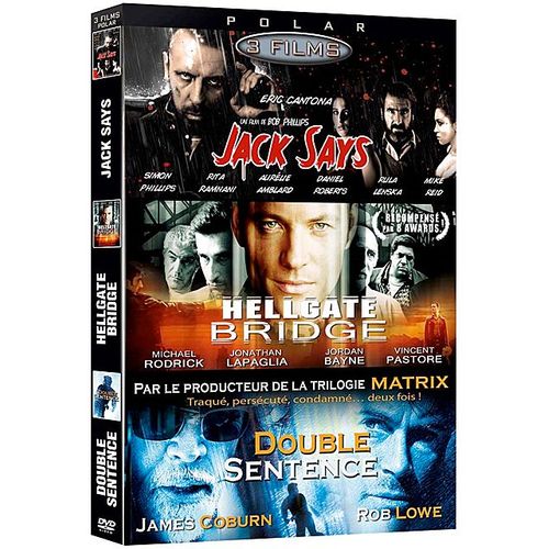 Polar - Coffret 3 Films : Jack Says + Hellgate Bridge + Double Sentence - Pack