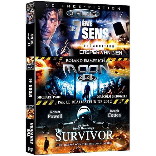 Science-Fiction - Coffret 3 Films : Prémonition + Moon 44 + Le Survivant D'un Monde Parallèle - Pack