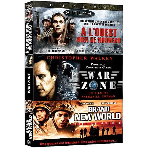 Guerre N° 2 - Coffret 3 Films : À L'ouest Rien De Nouveau + War Zone + Brand New World - Etat De Guerre - Pack