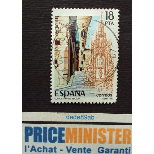 Espagne.. 18ptas Corpus Christi - Toledo . Oblitéré.