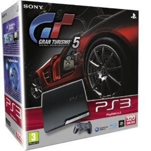 Pack Playstation 3 Slim 320 Go Noire + Gran Turismo 5