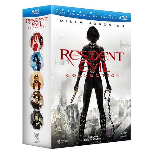Resident Evil Collection : Resident Evil + Resident Evil : Apocalypse + Resident Evil : Extinction + Resident Evil : Afterlife + Resident Evil : Retribution - Blu-Ray