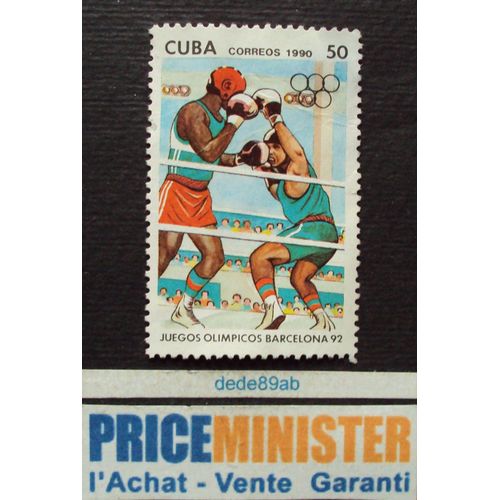 Cuba.. 50."Boxe" Jeux Olympiques De Barcelone 1992.Espagne.  Non Oblitéré.