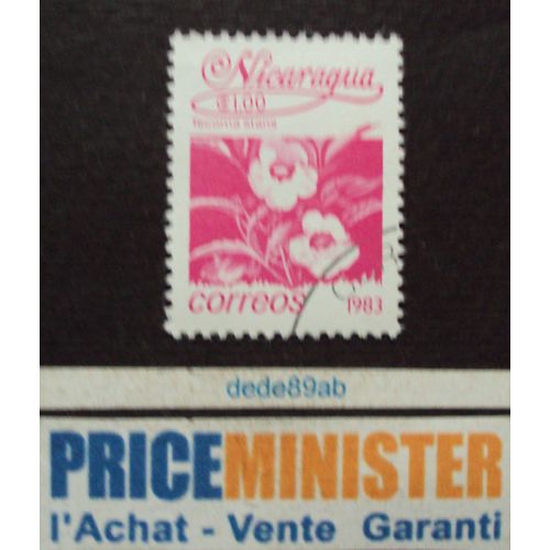 Nicaragua.. Série Fleurs : Tecoma Stans . Oblitéré.