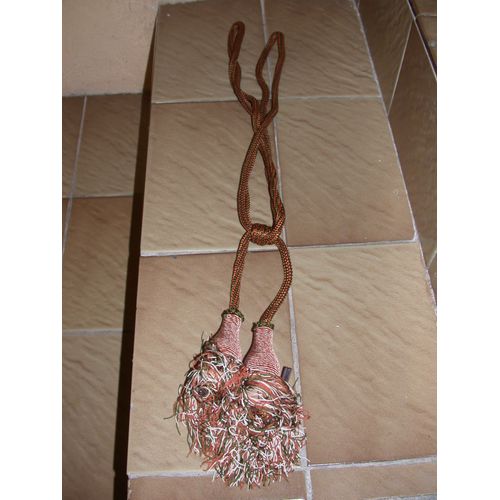 1 Embrase Rideau Vert/Marron Neuve