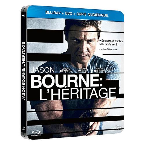 Jason Bourne : L'héritage - Blu-Ray + Dvd - Édition Boîtier Steelbook