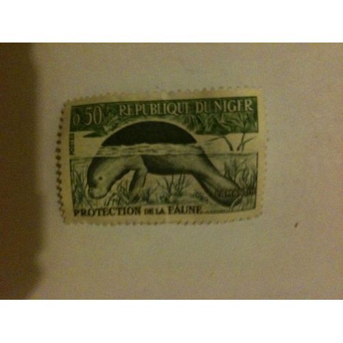 Timbre Lamantin République Du Niger