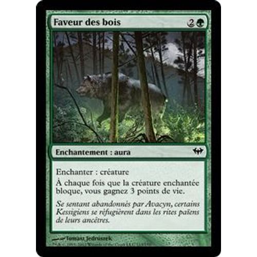 Magic The Gathering - Faveur Des Bois (Favor Of The Woods) - Obscure Ascension - Commune