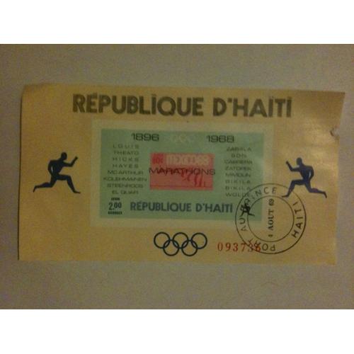 Feuillet Marathons République D'haïti 1969