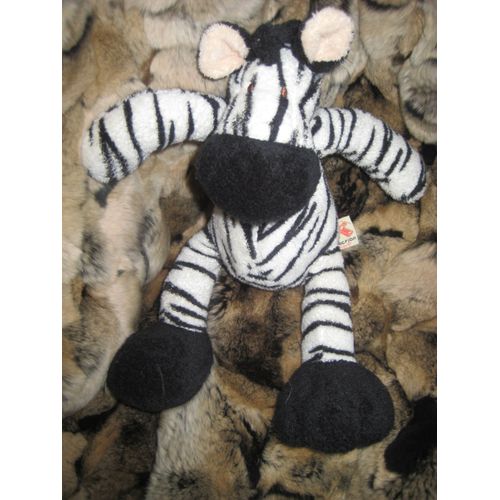 Doudou Peluche Zèbre The Baby Collection By Nicotoy 27 Cm