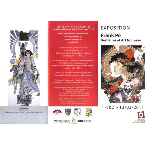 Programme Pe Frank Exposition Bd Cloitre Rouge 2011 (Manon Zoo..)