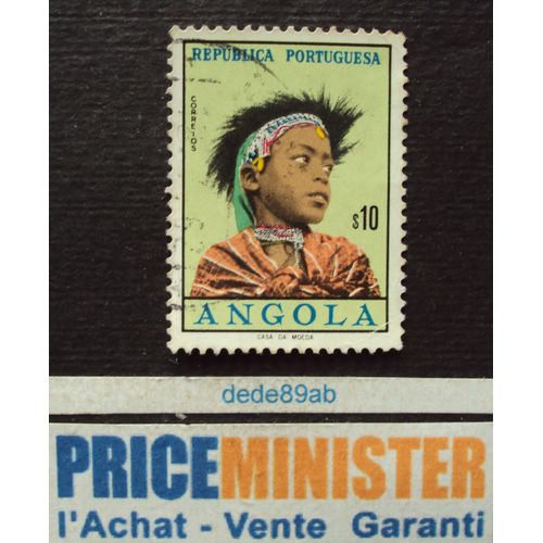 Angola.. $10 Républica Portuguèsa. Série Femmes Angolaises. Oblitéré.