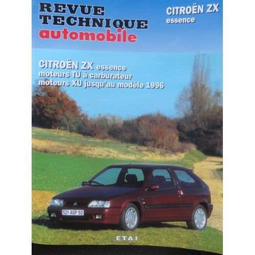 Rrevue Technique Automobile Citroen Zx Essence Moteurs Tu À Carburateur Moteurs Xu