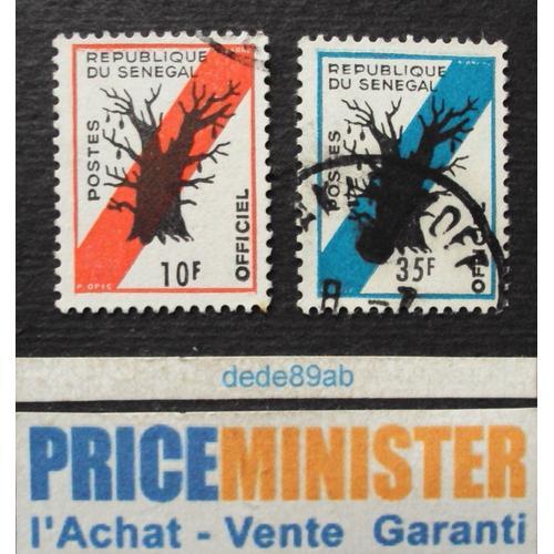 Sénégal.. 2 Timbres 10f & 35f Officiel République Du Sénégal . Baobab . Oblitéré.