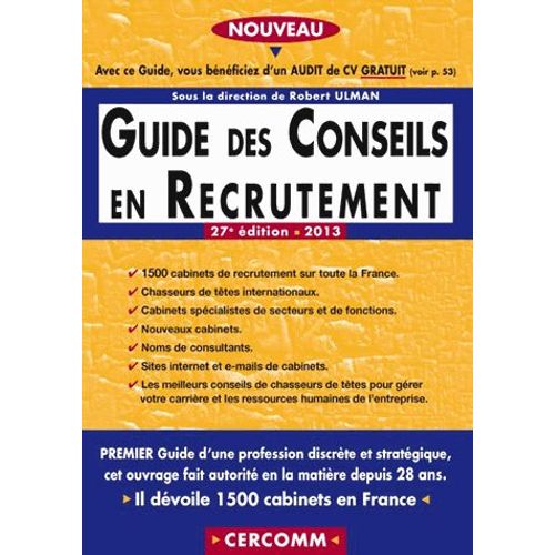 Guide Des Conseils En Recrutement 2013