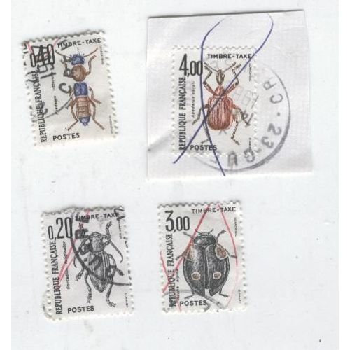 4 Timbres Taxe