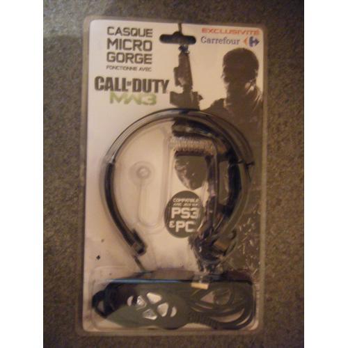 Casque micro gorge carrefour PS3/PC