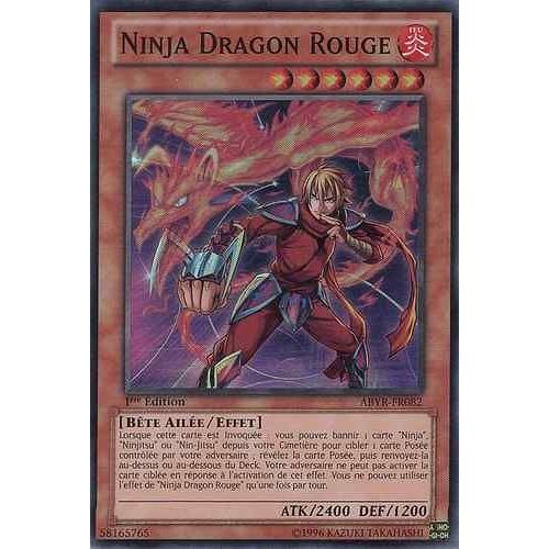 Yu-Gi-Oh Super Rare Ninja Dragon Rouge (Red Dragon Ninja) Abyr-Fr082
