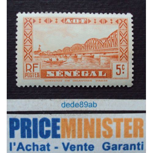 Sénégal.. 5c R F  Afrique Occidentale Française. Pont Faidherbe. Neuf (Avec Gomme).