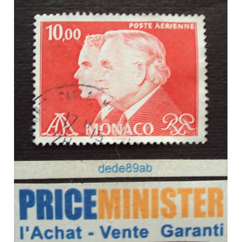Monaco.. 10.00 Rainier I I I & Le Prince Albert . Oblitéré.