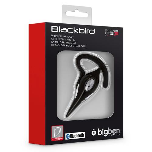 Bigben Interactive Blackbird Headset - Casque - Intra-Auriculaire - Montage Sur L'oreille - Bluetooth - Sans Fil - Merle Noir - Pour Sony Playstation 3, Sony Playstation 3 Slim
