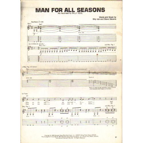 Man For All Seasons / Billy Idol