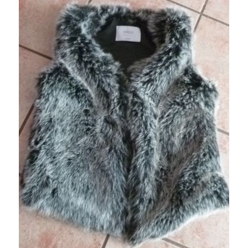 Veste Sans Manches Fourrure Synthetique Only