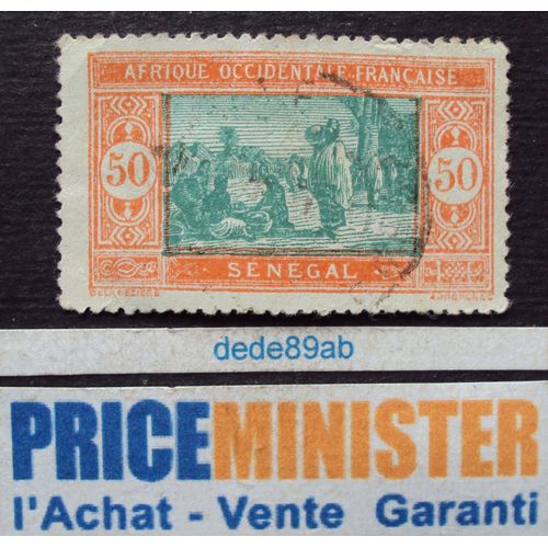Sénégal.. (50) Afrique Occidentale Française. Marché . Oblitéré.
