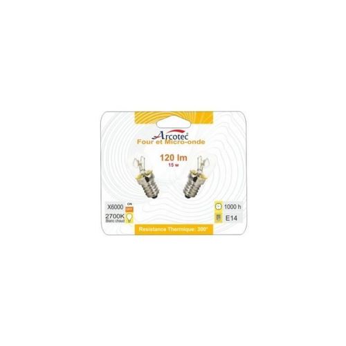 Ampoule four 300 degrés E14 15W x2 - Arcotec