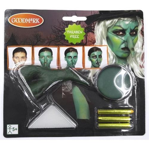 Kit Maquillage Sorcière Halloween - Goodmark - Blanc - Adulte - Intérieur - Mixte