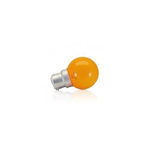 Ampoule Led B22 Bulb 1w Orange Blister X 2